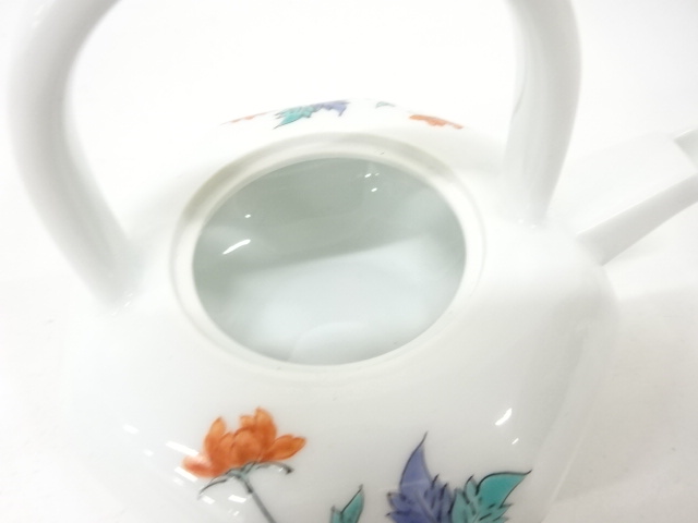  人間国宝　十四代　酒井田柿右衛門造　錦　牡丹文　銚子揃